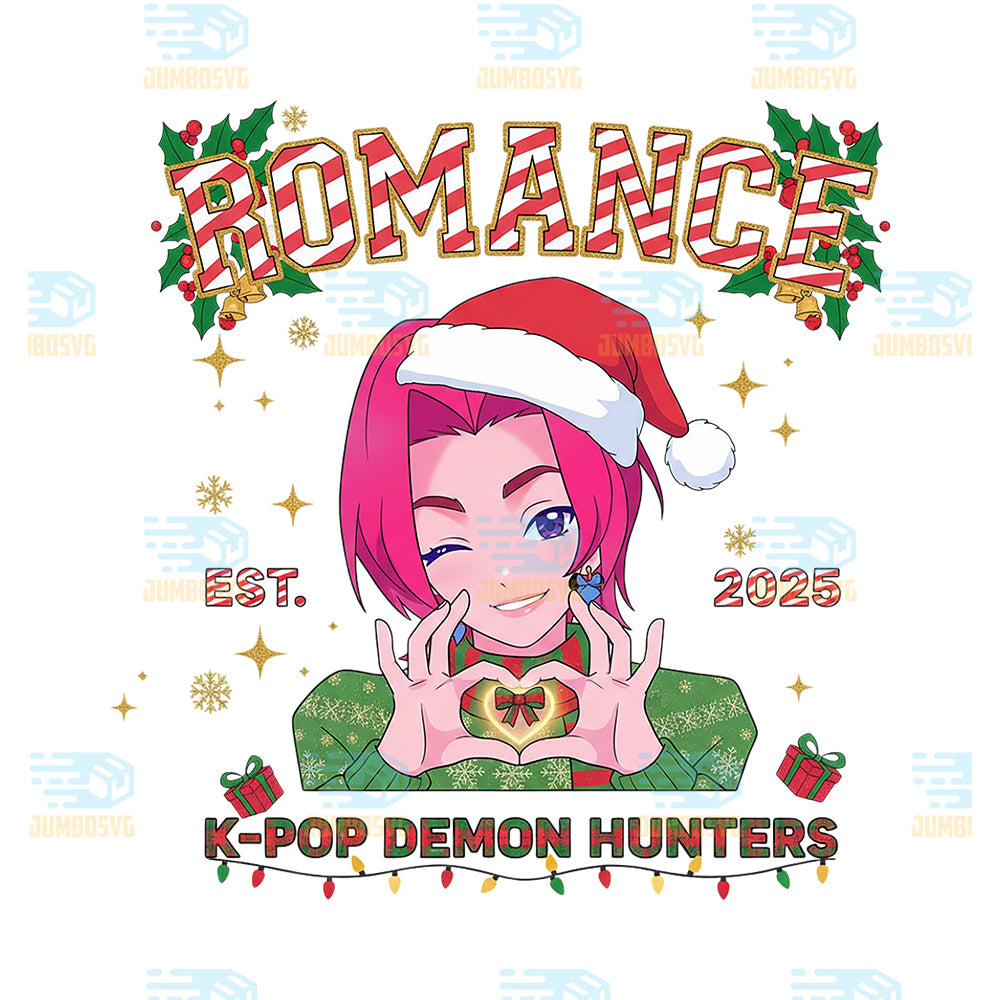 Romance-Est-2025-Kpop-Demon-Hunter-Christmas-Png