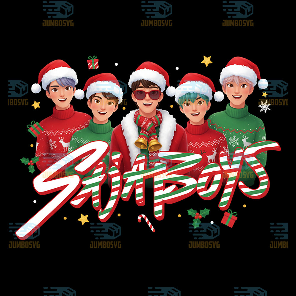 Saja-Boy-Group-Christmas-Png