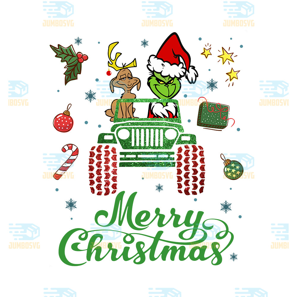 Santa-Grinch-And-Max-Merry-Christmas-Png