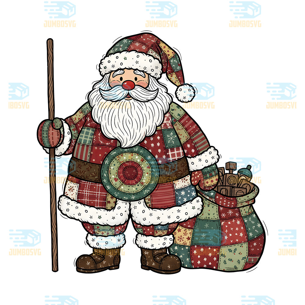 Santa-Patchwork-Png
