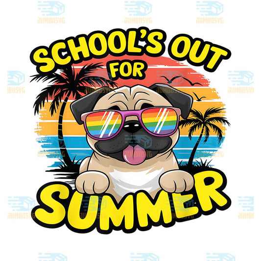 School-s-Out-For-Summer-Pug-Png