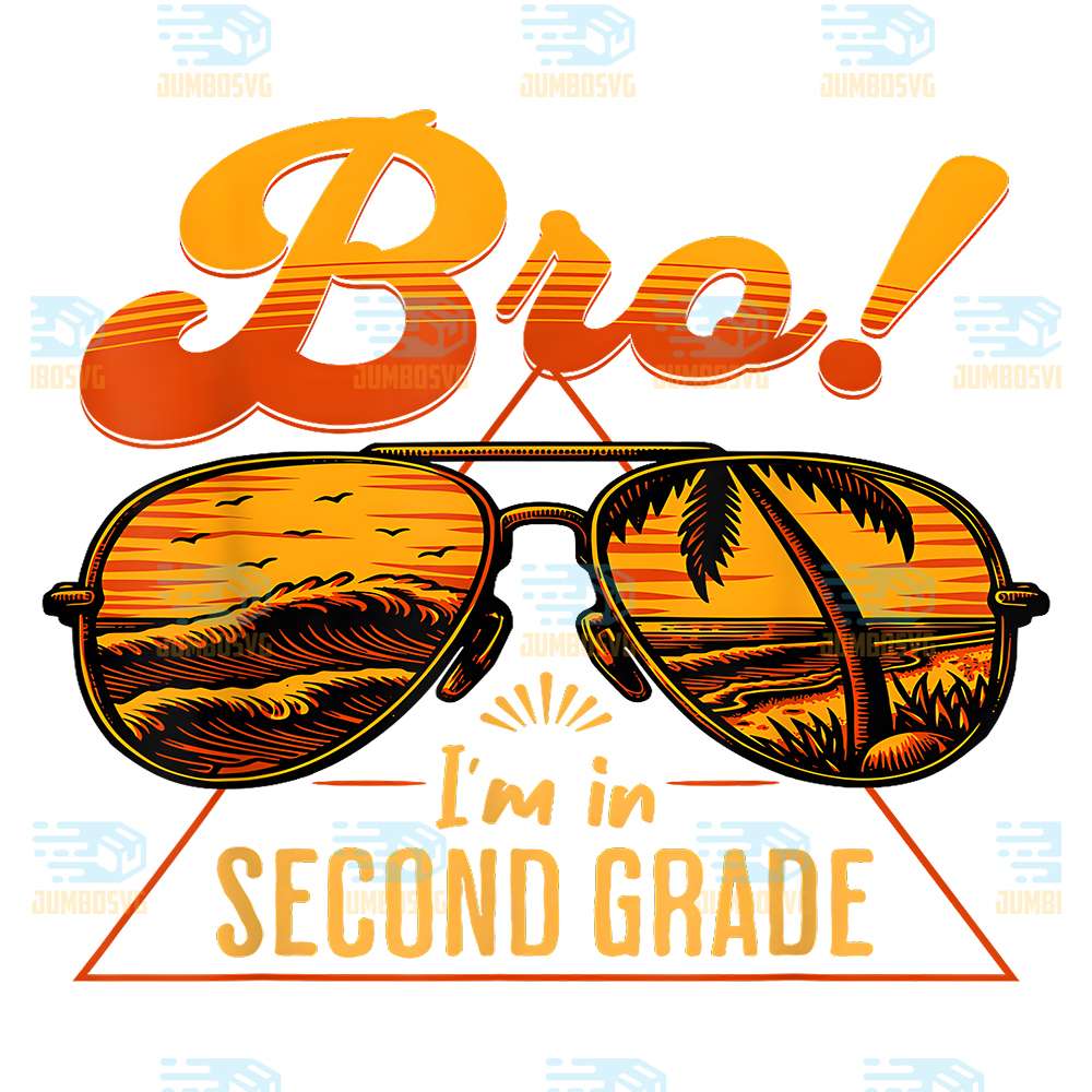 Second-Grade-Bro-Back-in-School-Retro-Cool-Sunglasses-Png