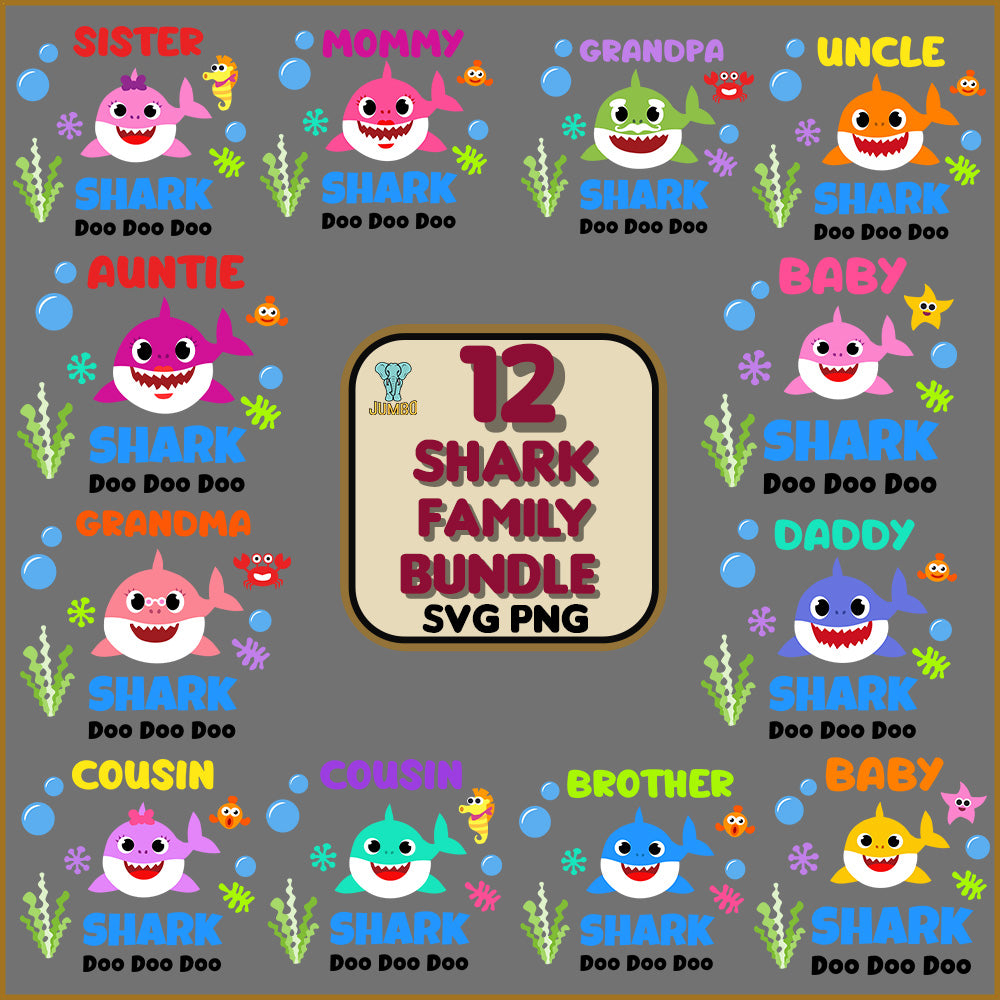 SharkFamilySvgBundle1