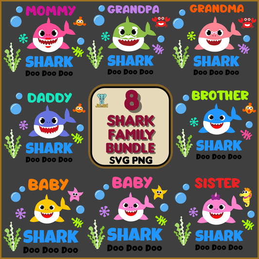 SharkFamilySvgBundle7