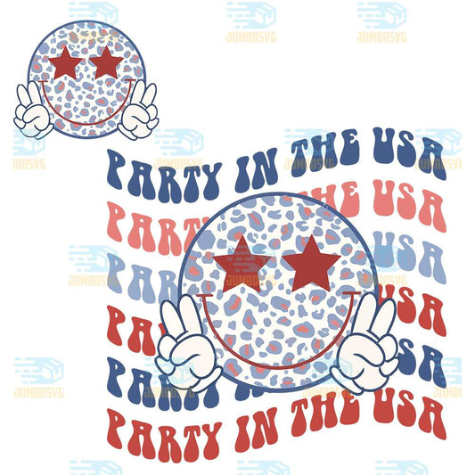 Smile-Party-In-The-Usa-4th-Of-July-Svg