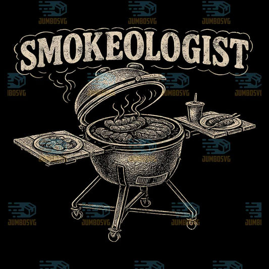 Smokeologist-Funny-Smoker-Meat-Smoking-Tee-Grill-BBQ-Png