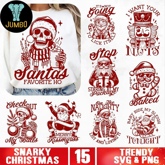 Snarky Christmas Svg Bundle - Jumbosvg