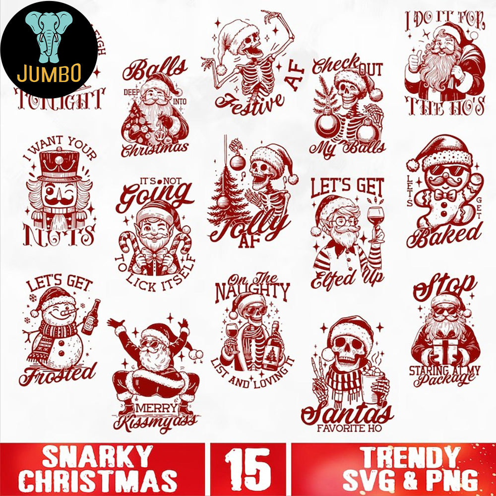 Snarky Christmas Svg Bundle - Jumbosvg