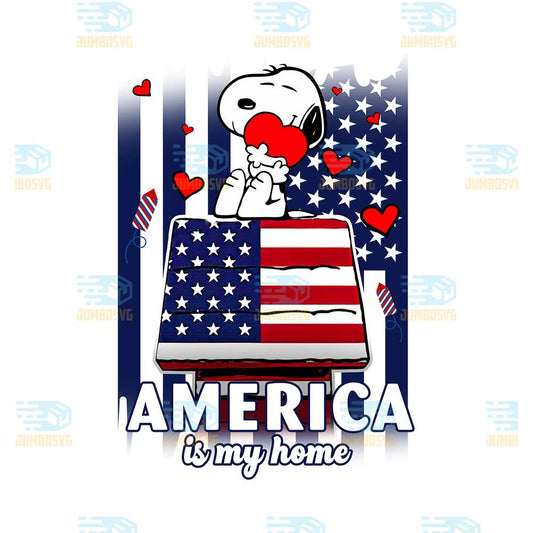 Snoopy-America-Is-My-Home-4th-Of-July-Png