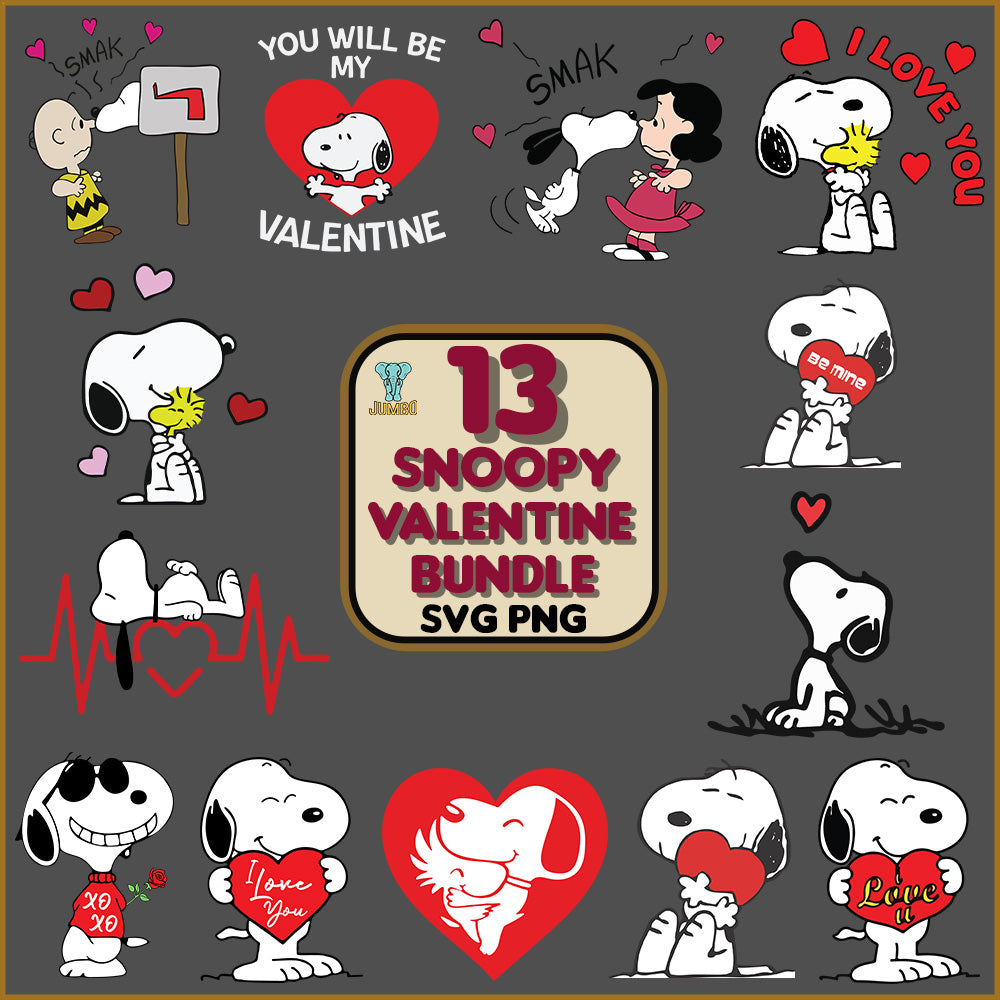 SnoopyValentineSvgBundle