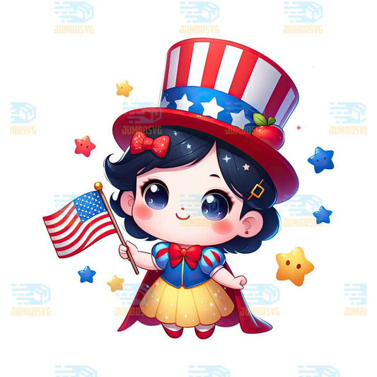 Snow-White-America-4th-Of-July-Png