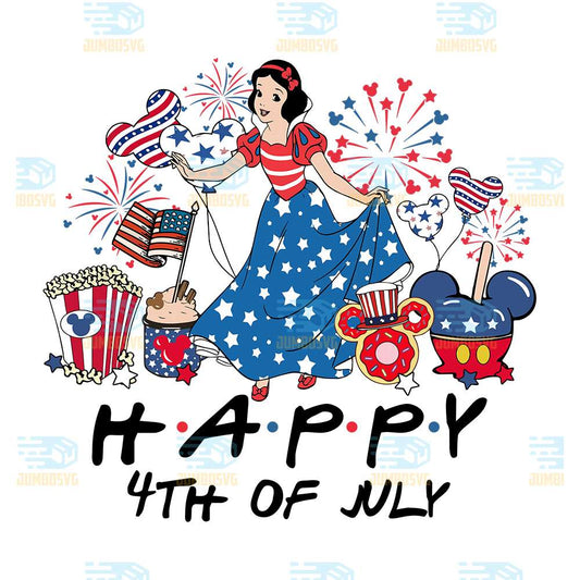 Snow-White-America-Happy-4th-Of-July-Png