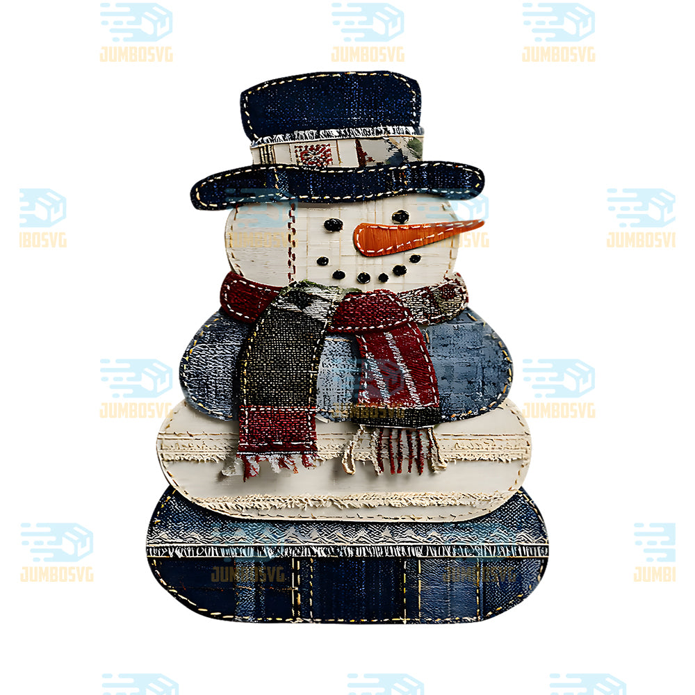 Snowman-Patchwork-Xmas-Pajamas-Holiday-Merry-Christmas-Png