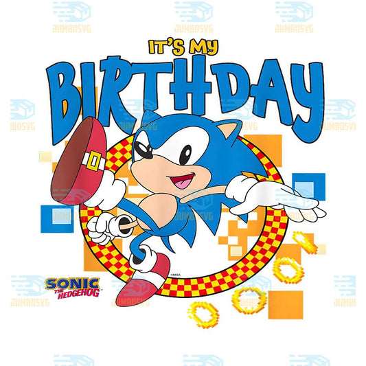 Sonic-The-Hedgehog-It-s-My-Birthday-Png