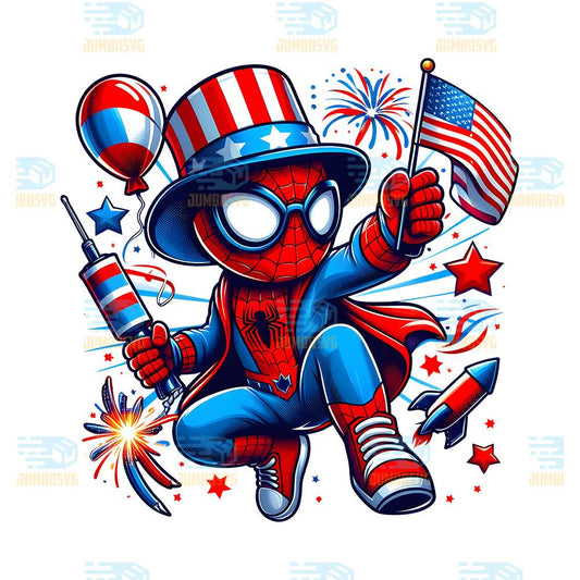 Spider-Man-America-4th-Of-July-Png