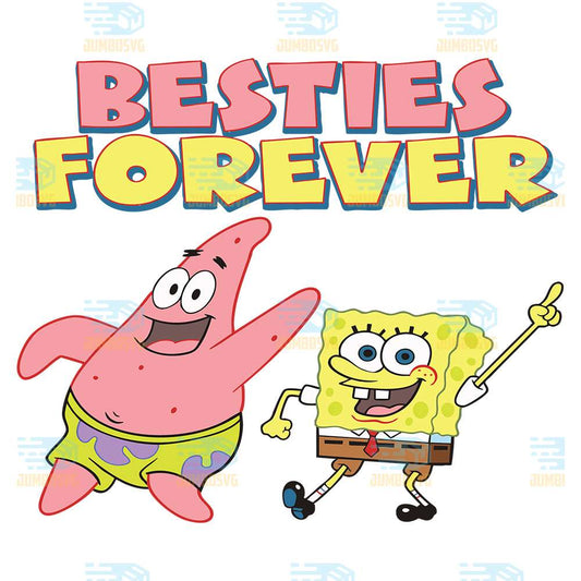 SpongeBob-And-Patrick-Star-Best-Friends-Forever-Svg