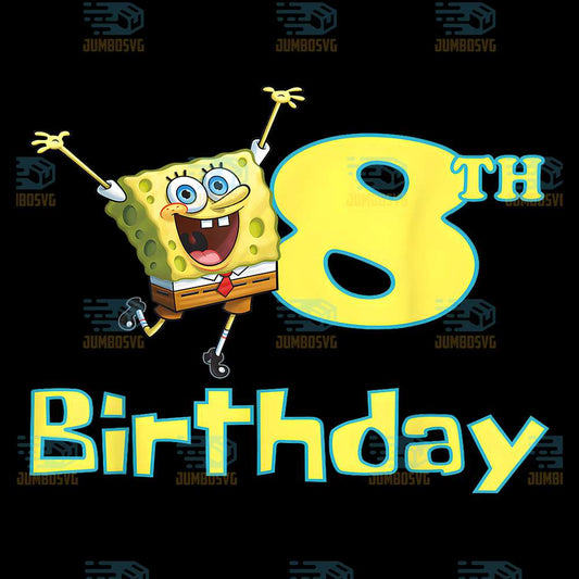 SpongeBob-SquarePants-8th-Birthday-Png