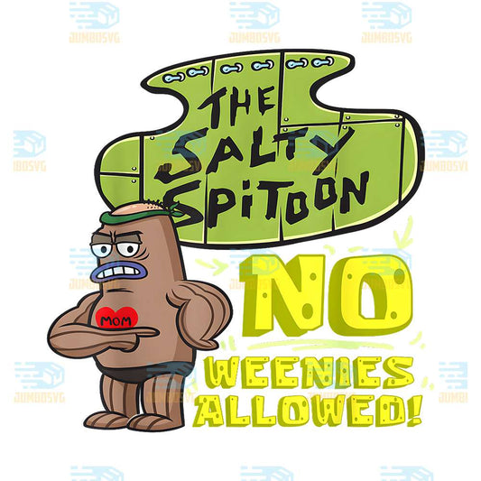 SpongeBob-SquarePants-Salty-Spitoon-No-Weenies-Allowed-SpongeBob-Gym-Bodybuilder-Png