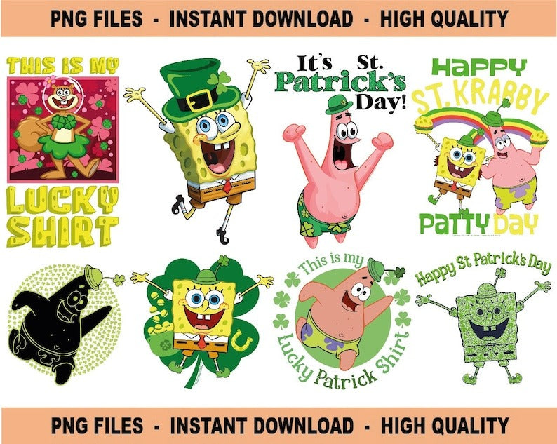 Spongebob St. Patrick's day png, Het is St. Patrick's Day! Patrick Star Spongebob png