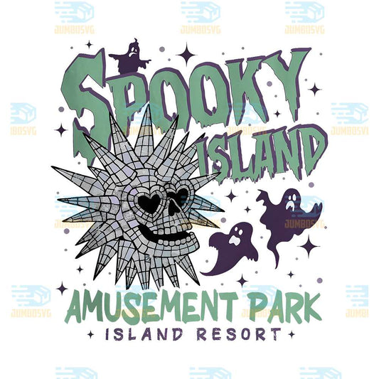 Spooky-Island-Disco-Skull-Cartoon-Halloween-Movie-Png