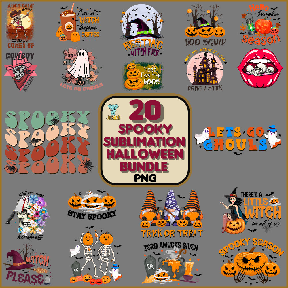 SpookySublimationHalloweenBundlePng