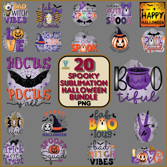 SpookySublimationHalloweenPngBundle