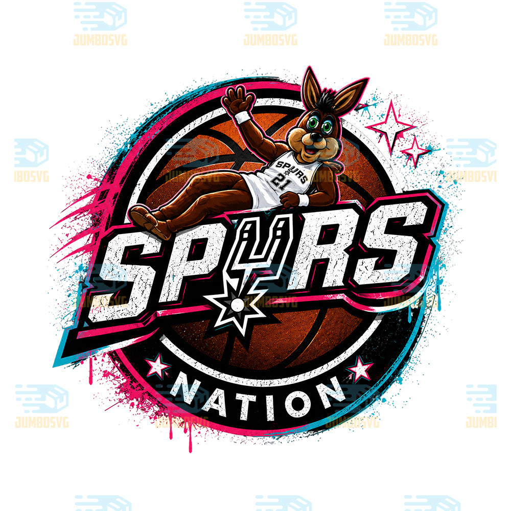 Spurs-Nation-Basketball-Mascot-Png
