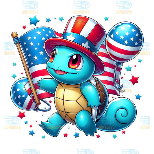 Squirtle-America-4th-Of-July-Png