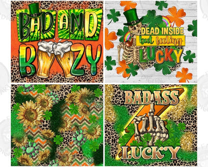 St. Patrick's Day tumbler png sublimation design bundle, Happy St. Patrick's Day png, tumbler bundle png, sublimate designs download