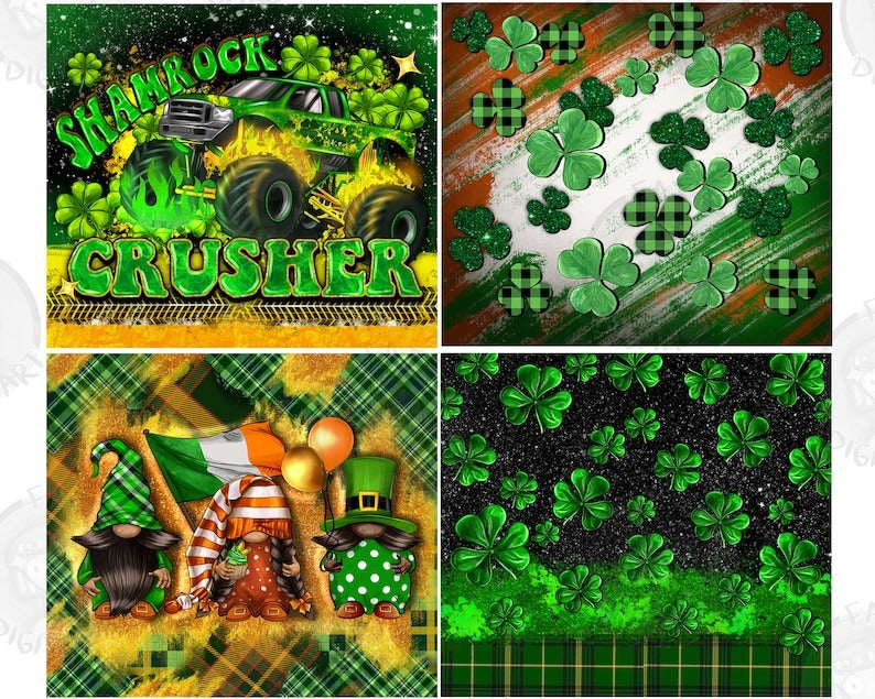 St. Patrick's Day tumbler png sublimation design bundle, Happy St. Patrick's Day png, tumbler bundle png, sublimate designs download