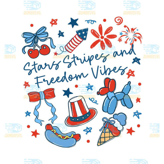 Star-Stripes-And-Freedom-Vibes-Png