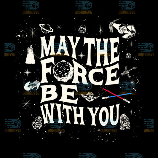 Star-Wars-May-The-Force-Be-With-You-Png