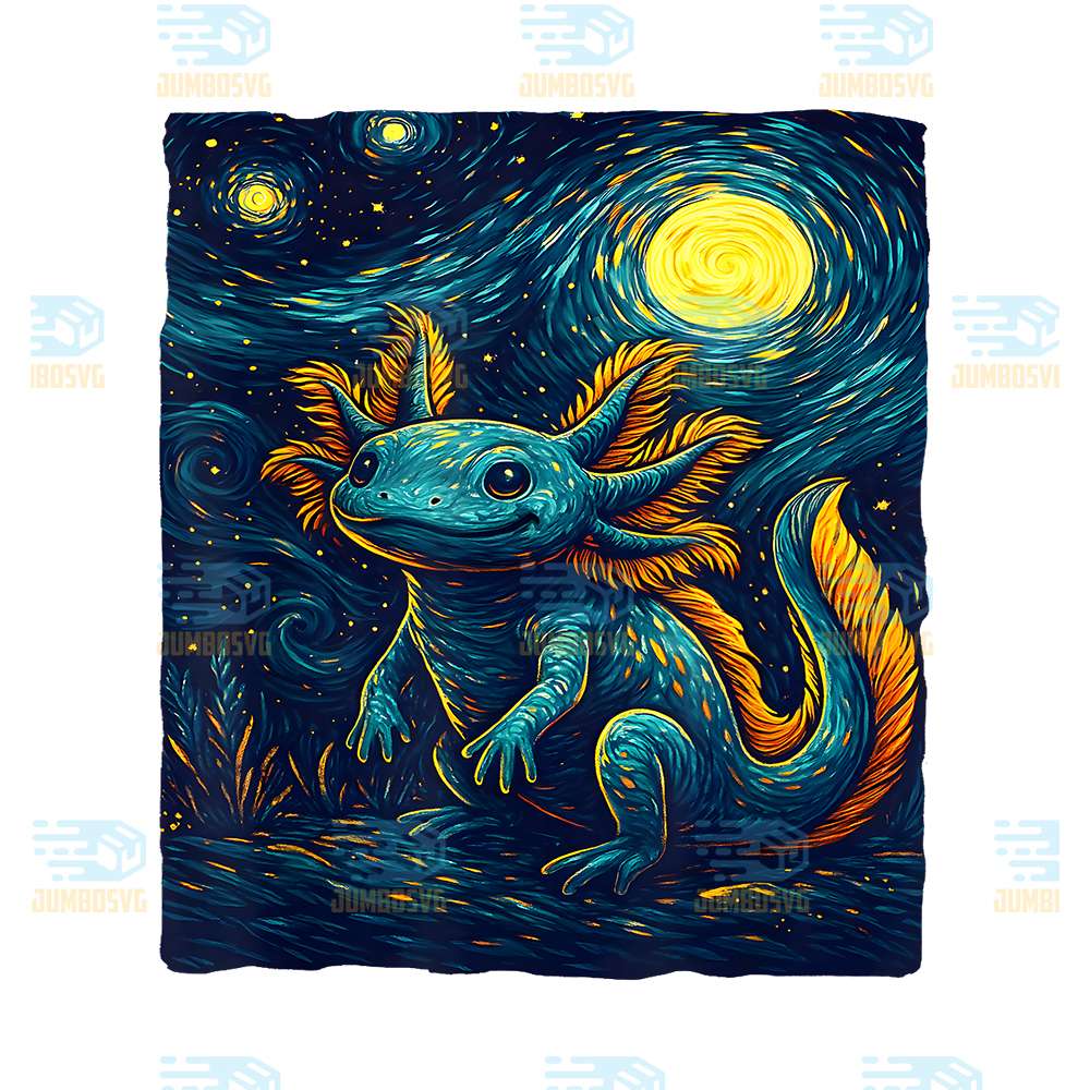 Starry-Night-Axolotl-Van-Gogh-Style-Cute-Amphibian-Art-Png