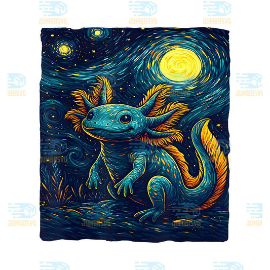 Starry-Night-Axolotl-Van-Gogh-Style-Cute-Amphibian-Art-Png