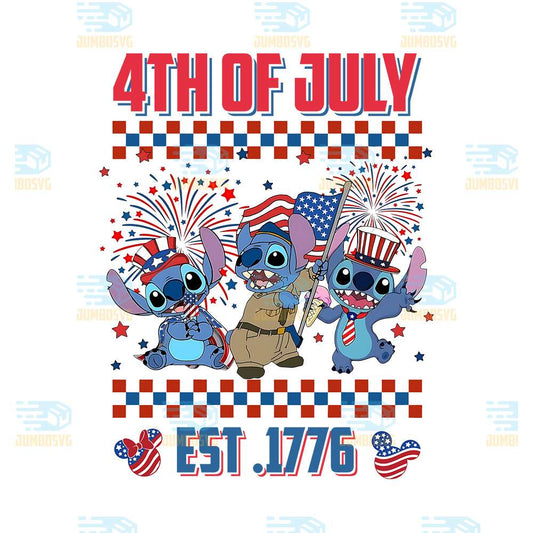 Stitch-America-4th-Of-July-Est-1776-Png