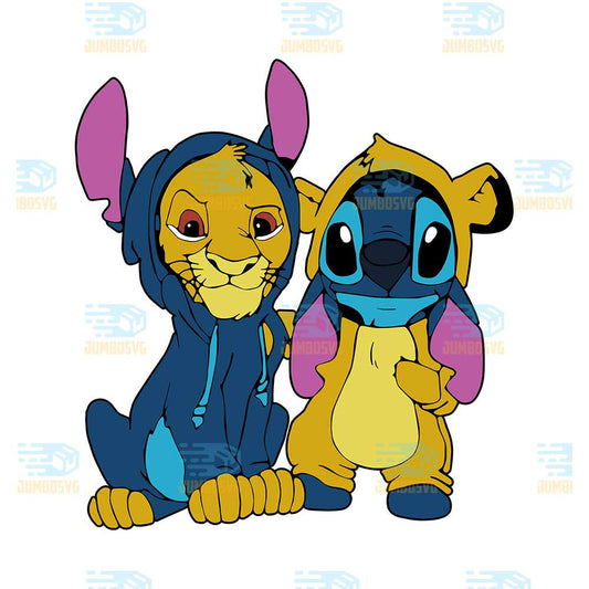 Stitch-And-Lion-King-Christmas-Png