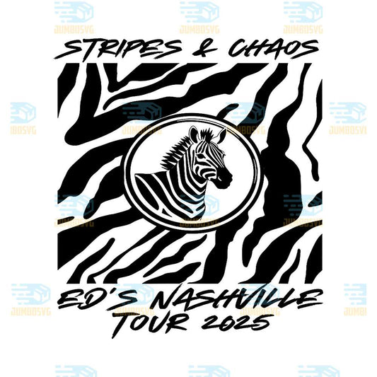 Stripes-And-Chaos-Ed-s-Nashville-Tour-2025-Zebra-Design-Svg