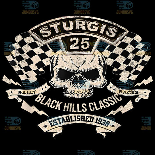 Sturgis-2025-Black-Hills-Rally-Retro-Vintage-Skull-Flags-Png