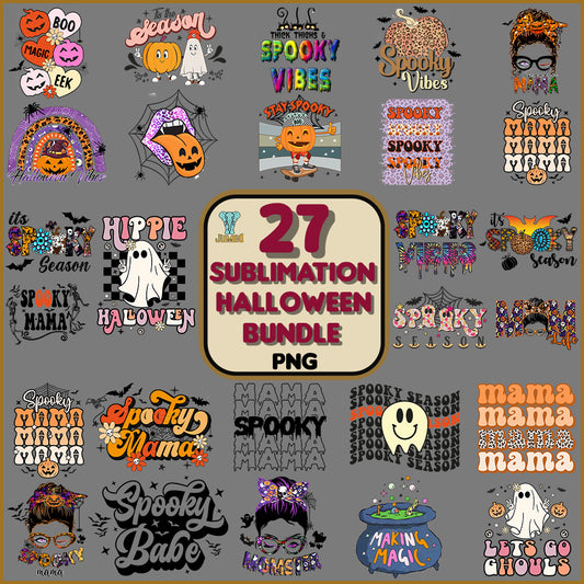 SublimationHalloweenPngBundle