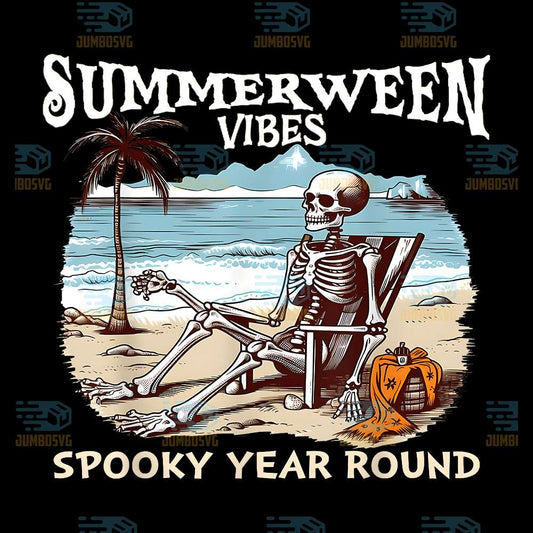 Summerween-Vibes-Skeleton-Spooky-Year-Round-Summer-Png