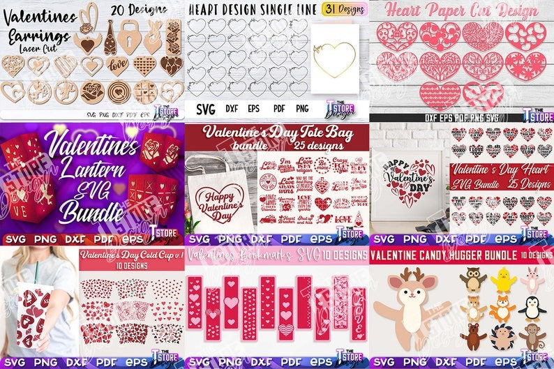 Super Huge Valentine's Mega Bundle , Mega Valentine's Day Laser Bundle , Mega Valentine's Day SVG Bundle, 890 Mega Bundle SVG Designs.1