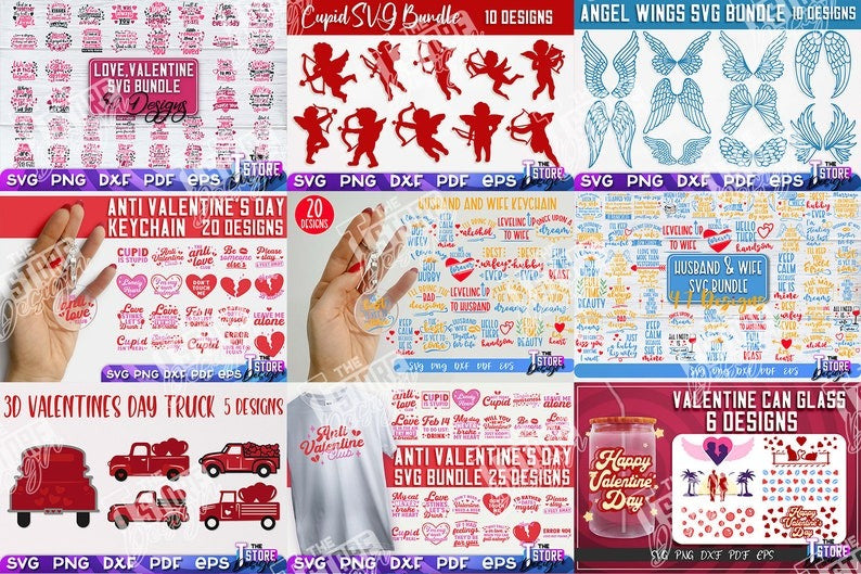 Super Huge Valentine's Mega Bundle , Mega Valentine's Day Laser Bundle , Mega Valentine's Day SVG Bundle, 890 Mega Bundle SVG Designs.1