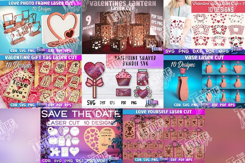 Super Huge Valentine's Mega Bundle , Mega Valentine's Day Laser Bundle , Mega Valentine's Day SVG Bundle, 890 Mega Bundle SVG Designs.1