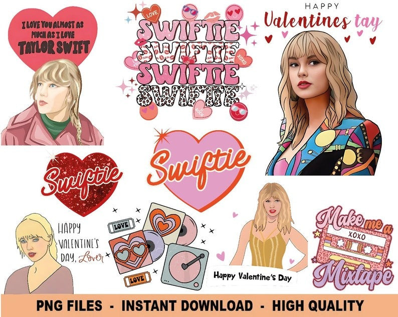 Swiftie Valentine Png, Heart Love Retro Png, Cute Romantic Valentine's Day Png, Swiftie Lover Valentine Png, Valentines Shirt, Png Designs