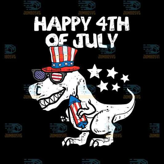 T-rex-Dinosaur-America-4th-Of-July-Png