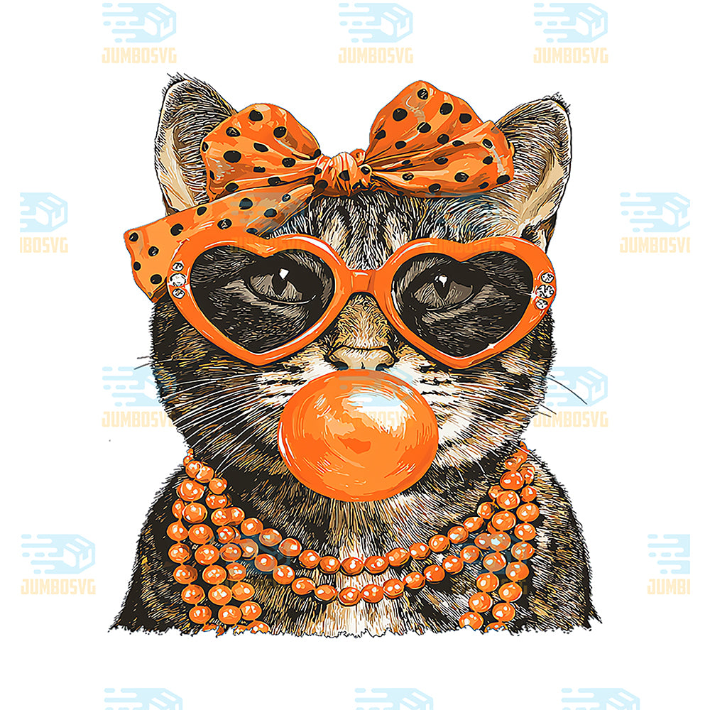 Tabby-Cat-With-Sunglasses-Bubblegum-Coquette-Halloween-Svg