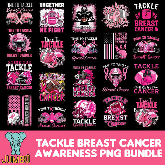 TackleBreastCancerAwarenessPngBundle