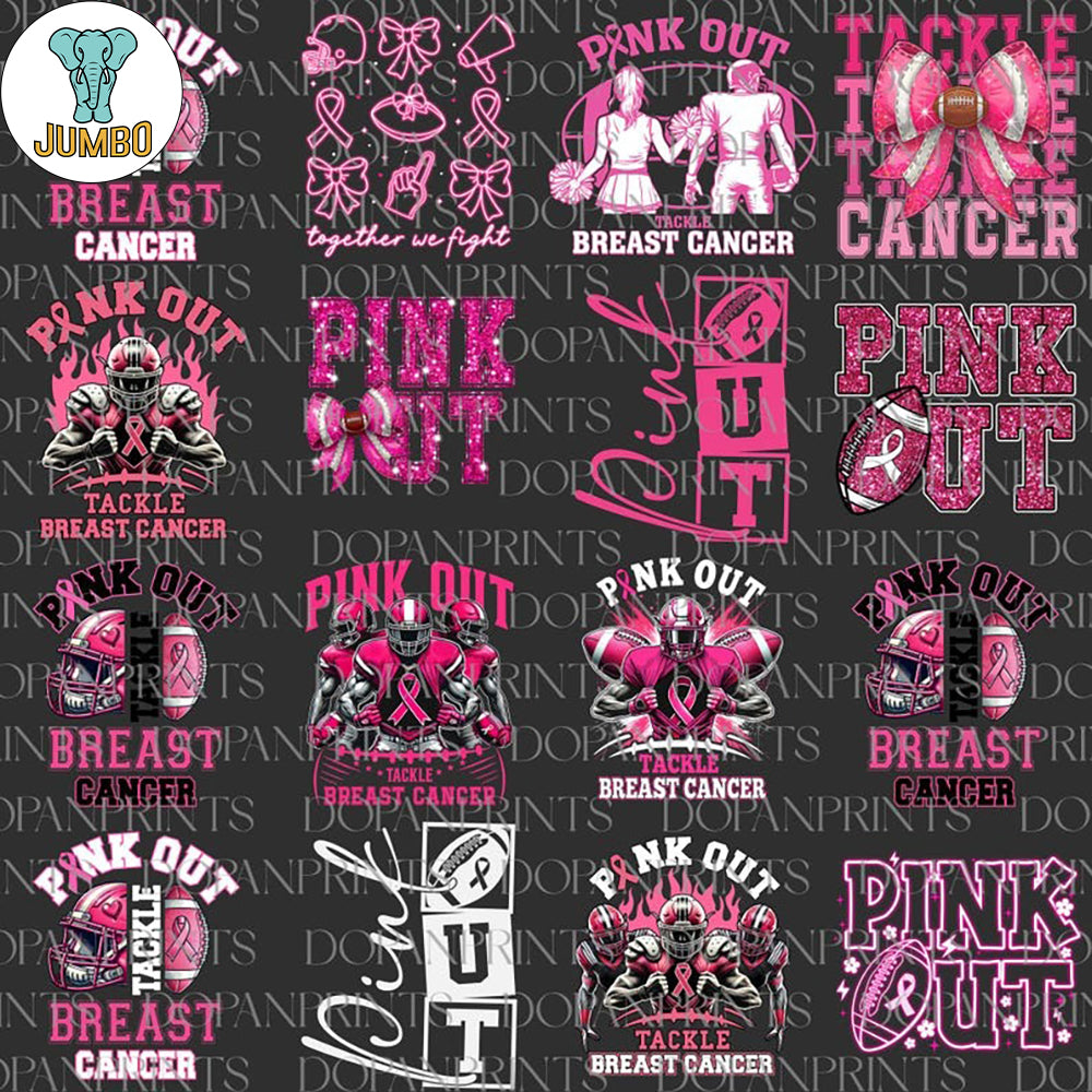 TackleBreastCancerFootballPinkOutPngBundle