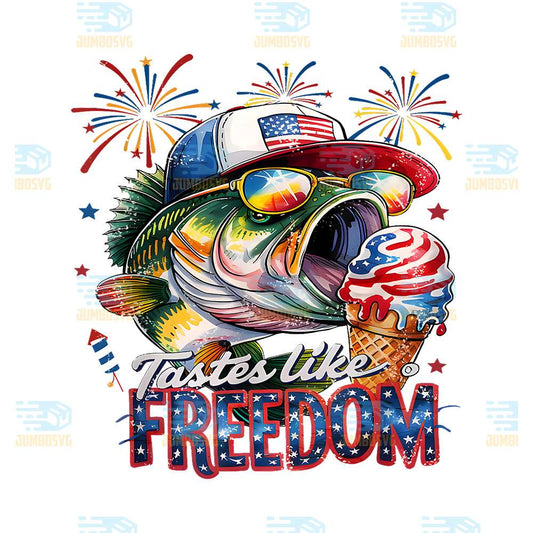 Tastes Like Freedom Bass Fishing Png