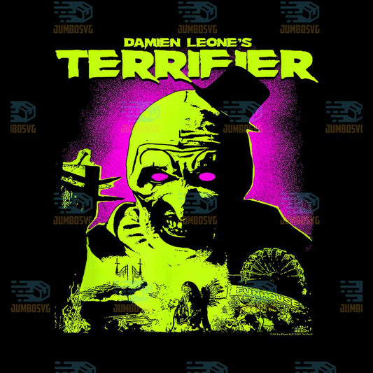 Terrifier-Glowing-Eyes-Art-Neon-Poster-Horror-Png